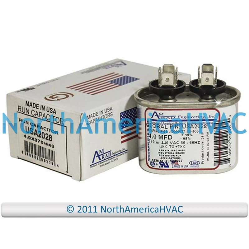 Fits Amrad OEM Amrad Run Capacitor 4 4.0 uf MFD