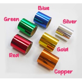 Kingtool - Papel de aluminio caliente, rollo de papel de aluminio caliente utilizado con bolígrafo de aluminio caliente (4 cm x 5 m), color estándar)