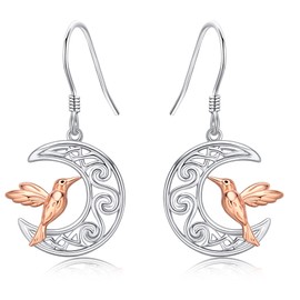 Silver Filigree/Music/Sunflower Earrings for Women 925 Sterling Silver Teardrop Dangle Drop Earrings Bohemia Jewelry Gifts for Women Mother Mom, Sterling Silver