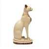 Discoveries Egyptian Imports Bastet Cat Goddess Statue - White -