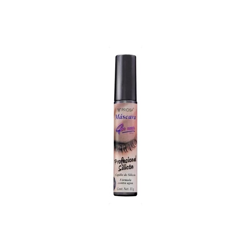 Máscara de Pestañas Prosa Profesional Silicón Negra Waterproof - Alargador