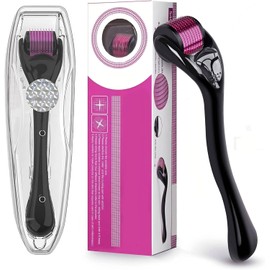 Derma-Rwp-0.5mm Derma Roller 540 Titanium Microneedles for Hair Facial Skin Professional Beard Roller Cosmetic Beauty Saloon ancient therapy (0.5mm Derma Roller)