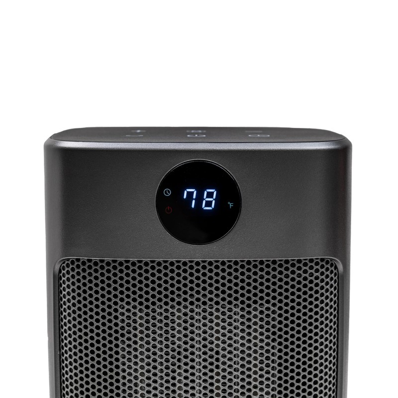 Comfort Zone Digital Desktop Heater, 1500W/1000W, ECO Mode, Thermostat, Remote