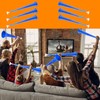 Haconba 6 Pack 24 Inch Collapsible Stadium Horn Noisemakers Plastic