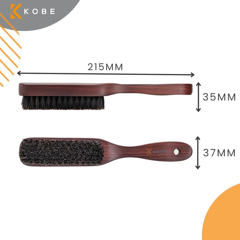 Kobe Professional Men's Beard and Fade Brush - Men’s Boar