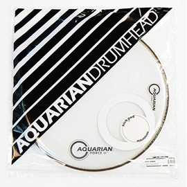 Aquarian Drumheads FFP18WH Full Force Packs 18-inch Bass Drum Head, gloss white