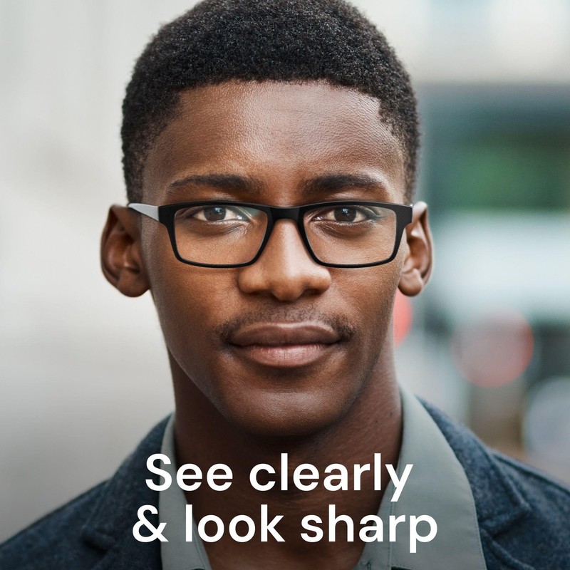 IBOANN 0.0 Reading Glasses for Men Readers Mens Stylish Blue