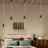 ALAISLYC Triple Plug in Pendant Lights with Cord Hanging Lamp