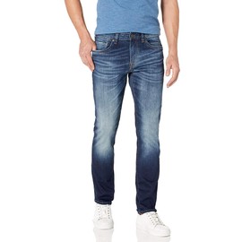 Buffalo David Bitton Men's Slim Ash Jeans, Light Medium Indigo, 27x30