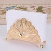 Napkin Holder Classical Metal Peacock Embossed European Style Table Tissue