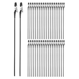 PRATYAHARA 40 Pieces Alligator Clip Sticks for Model Painting for Air Brush Spraying Hobby Modelling Parts for Make It Yourself Card Photo Memo