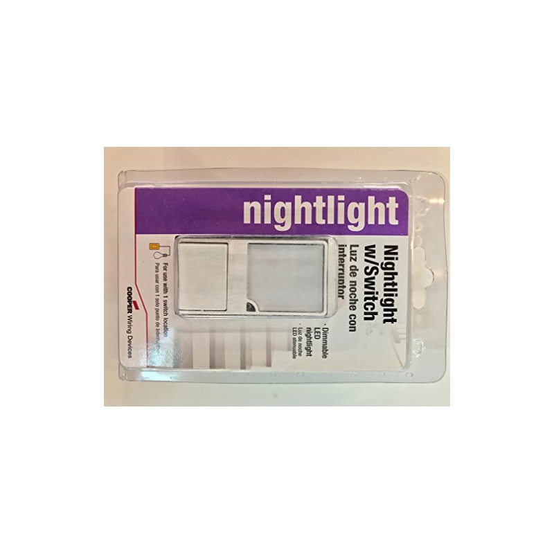 White Decora Light Switch with LED Nightlight