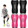 2 Pairs Soccer Shin Guards for Toddler Kids Youth, Soccer