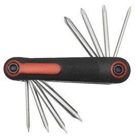 Sipery Folding Tamper Proof Screwdriver Set 8 in 1 Screwdriver Set Slotted Phillips Screwdriver Multi-kinetic Screwdriver Portable Outdoor Repair Tool