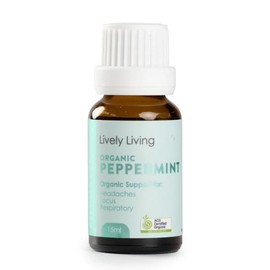 Lively Living Buy Lively Living Essential Oil Organic Peppermint 15ml Online