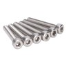 50Pcs Hex Socket Cup Head Screw Galvanized Steel M4 for