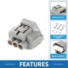 A ABSOPRO 3 Pin Turn Signal Light Connector Plug No.9098011020