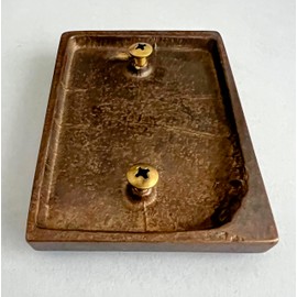 L'Artistica F.LLI PERINCIOLI | Brass Citizen Letter, Applicable to Plate or Wall, Suitable for Houses, Letter B, 8 x 6 cm
