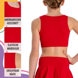 Risalti Bustier Girls American Microfibre 3 Pieces - Top Girls Bustier, Crop Top Girls, Sports Top Girls, Bra Girls, Tops for Girls, Tank Tops, Bracelets Free - Made in Italy, Pack of 3 white, black