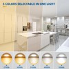 8 Pack 4 inch Recessed Lighting, Ultra-Thin LED Canless Recessed