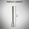 Rattleware 11” Long Handle Silver Stainless-Steel Espresso Flat Whisk -