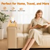 Bamboo Sofa Arm Tray – 2-in-1 Magnetic Detachable Couch Cup