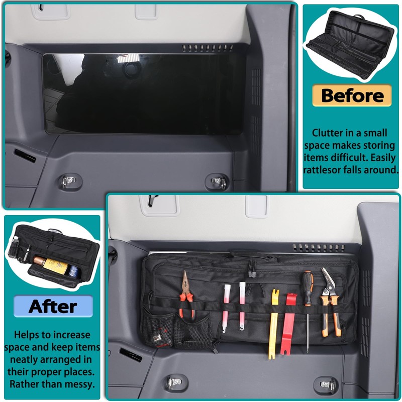 Hudiriy Car Trunk Window Storage Bag Compatible with Ineos Grenadier