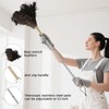 Feather Duster Extendable Handle，53In Telescopic Duster with 1 Ostrich Feather