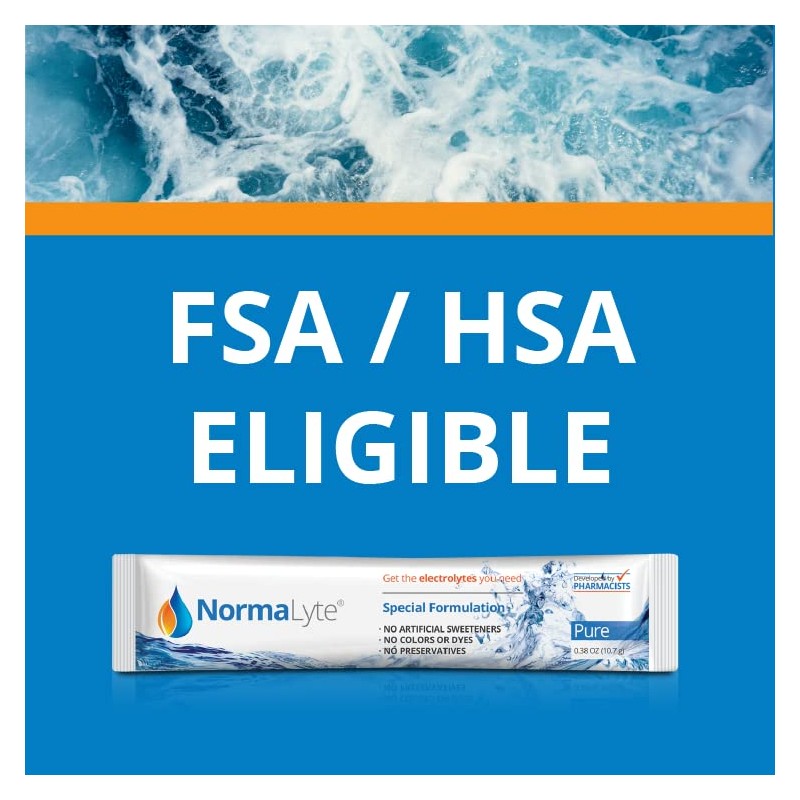 NormaLyte Pure - FSA Eligible Electrolyte Powder Packets | Clinically