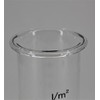powershop11 Rain gauge glass, 15 cm, real glass with black
