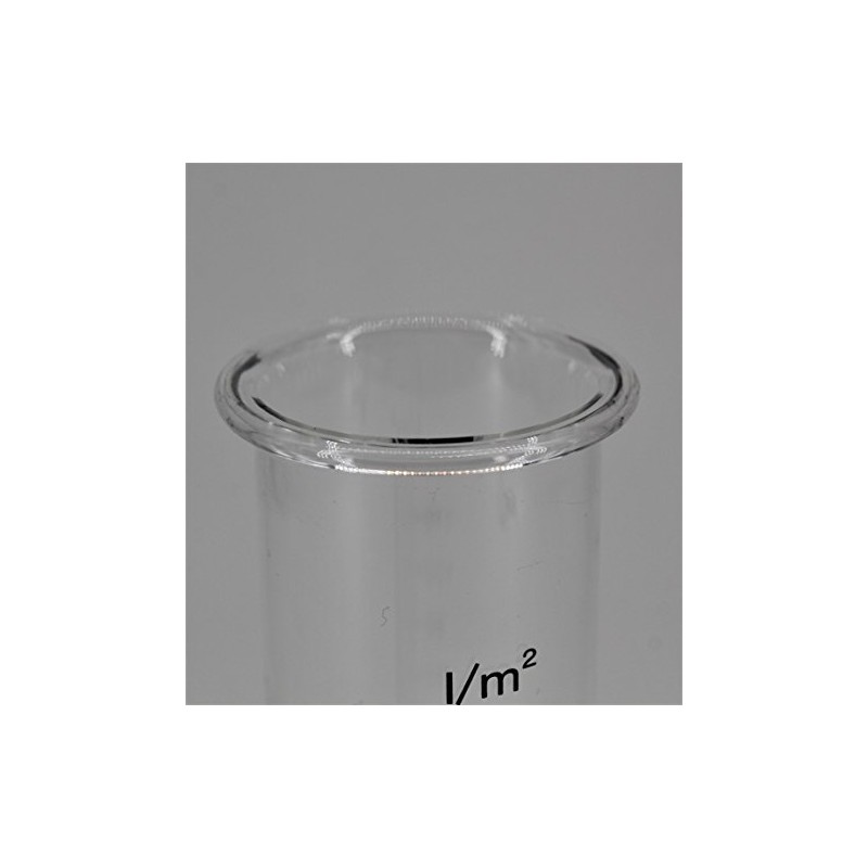 powershop11 Rain gauge glass, 15 cm, real glass with black