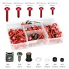 210Pcs Motorcycle Universal Fairing Bolt Kits, Aluminum Alloy M5 M6