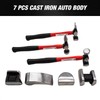 LAUCO Auto Body Repair Tool Hammer Dolly Set 7 Pieces,