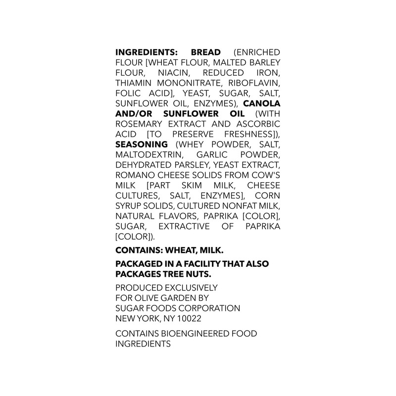 Olive Garden Seasoned Croutons, Garlic & Romano, 5 Ounce (Pack