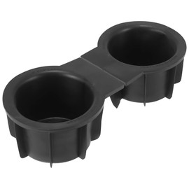 X AUTOHAUX 2pcs Front Row Center Console Auto Car Truck Drink Cup Holder Rubber Inserts Liner for Ford F-150 2004-2014 for Expedition 2003-2006 217Z-7813562-AAA