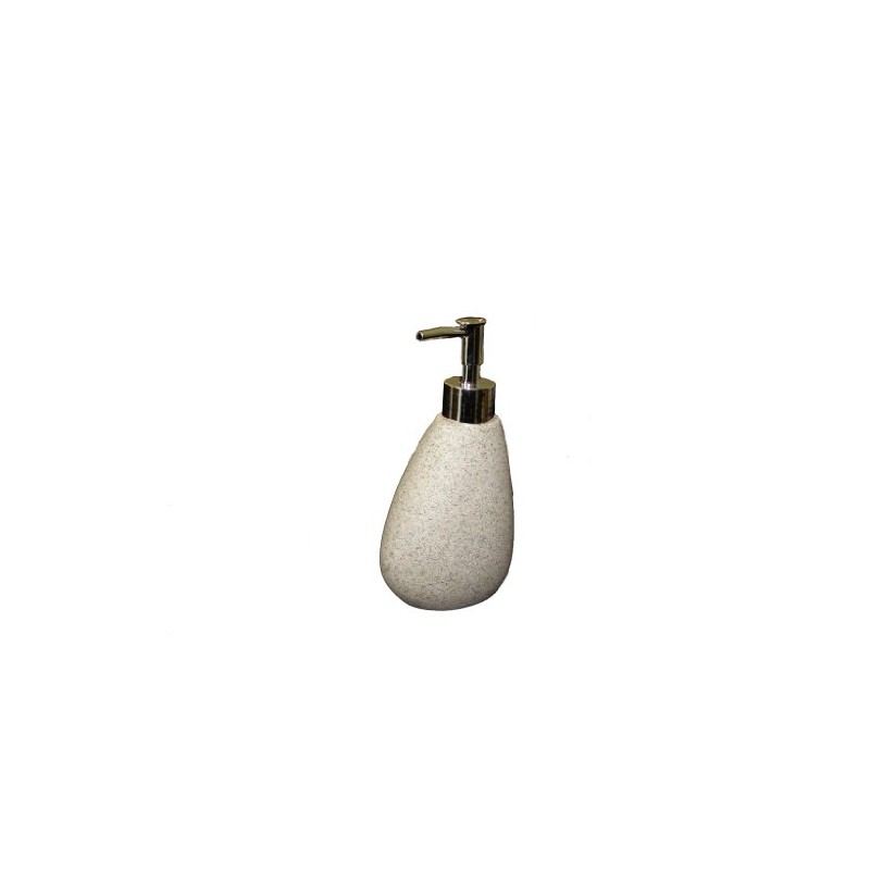 5-Piece Set ROCK Bathroom Equipment Sand / Beige Seifenspender beige