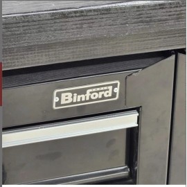 BINFORD METAL BINFORD TOOLS TOOL BOX TAG ALUMINUM NAMEPLATE CUSTOM MADE