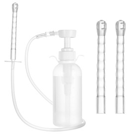 Aoyfuwell Shower for Men and Women, Vaginal Shower for Women, Shower, 300 ml Vaginal Cleaning System, Enema Set for Intestinal Enema Syringe, with 3 Nozzle Tips