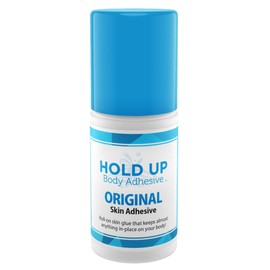 Original - Roll On Skin Adhesive for Compression Stockings, Socks, Clothing, Costume, Fashion, Dance - Hypoallergenic & Skin-Friendly Formula, Safe for Daily Use - 2 oz. Bottle