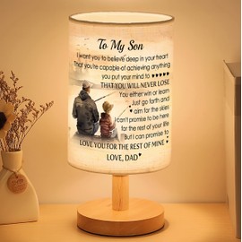 Myfihu Son Lamp Valentine Son Gifts from Dad Son Fishing Lamp for My Son from Dad Son Birthday Graduation Valentine Gifts for Adult Son Father and Son Fishing Night Lamp