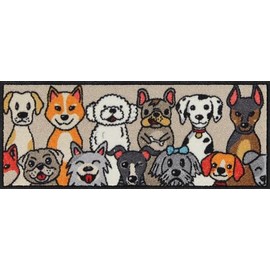 Salonloewe Doormat 030 x 075 cm Dog People Doormat Indoor Outdoor Dirt Trapper Mat Clean Carpet