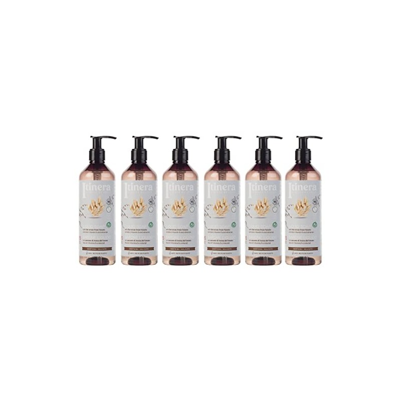 ITINERA Soothing Liquid Soap with Venetian Oats, 95% Natural Ingredients,