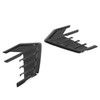 2Pcs/Set Car Side Cover Air Vent Trim Glossy Black Rubber