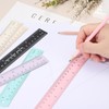 PATIKIL 30cm/12 inch Metal Ruler, Aluminum Alloy Metric Ruler with