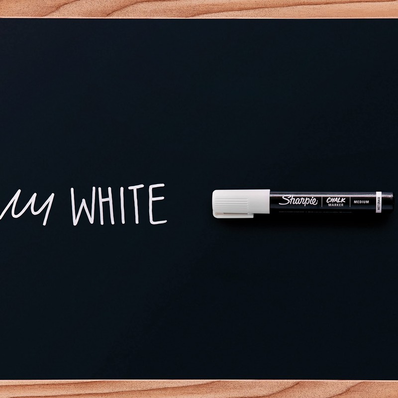 Sharpie Chalk Marker, Wet Erase Markers, White, 1 Count