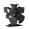 UZIMOO Fireplace Fan without Electricity, 4 Blades Stove Fan, Fireplace