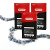 Oregon Genuine Saw Chain, 21BPX-72E, 3 Pieces, Chainsaw Replacement Blade 21BP-72E, 21BP072E, 21BPX072E [Husqvarna Compatible Part Number: H25-72E]
