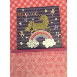 Unicorn Book End Stand.  Room/ Party  Decor. Wood, Glitter& Metal.Limited Stock