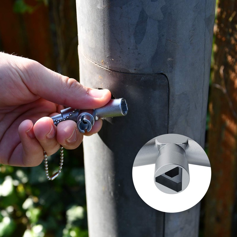 ABSINA Universal Key with 4 Profiles, Triangular Key, Square Key,