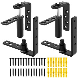 MeBantoo Heavy-Duty Self Closing Saloon Door Hinges, 304 Stainless Steel Self-Return Dual Swing Cafe Hinges for Bar, Patio Doors (2, Medium)